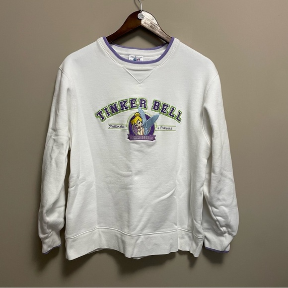 Disney Tops - Disney Tinkerbell Vintage 90s Embroidered Sweatshirt Women’s Small Oversized Fit